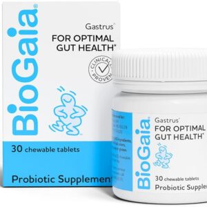 BioGaia Gastrus Gut Health Probiotic | Eases Abdominal Discomfort, Gas & Bloating | Promotes Regularity & a Healthy Gut | Contributes to a Balanced Microbiome | Backed by 30 Years of Research