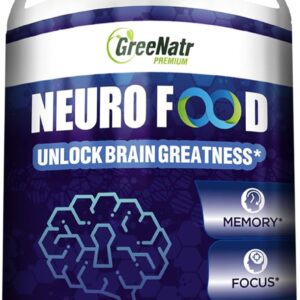 Brain Supplements for Memory and Focus - Ginko Biloba Capsules Brain Booster Supplement with B1, Folic Acid & Calcium - Memory Supplements for Cognitive & Brain Health 60 Capsules (1 Bottle)