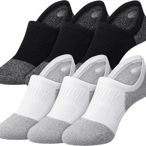 Gonii No Show Socks Womens Athletic Compression Running Low Cut Cushioned Socks 5 Pairs