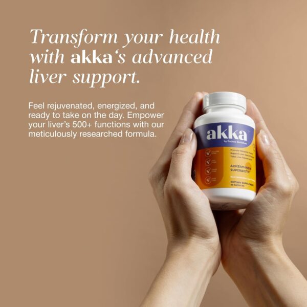AKKA Premium Liver Cleanse Detox & Repair Superbiotic: Liver Detox, Regeneration, & Restoration Liver Support Supplement with Bioavailable Pasteurized Akkermansia | Vitality | Metabolism | Immunity - Image 5
