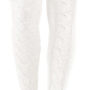 Leoparts Women's Knitted Thigh High Socks Winter Soft Extra Long Over Knee High Stocking Leg Warmers