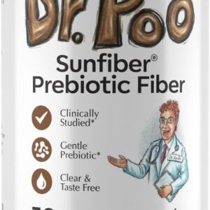 Dr. Poo All-Natural Prebiotic Fiber Supplement | Fiber for the Whole Family | Gentle and Simple Ingredients to Improve Gut Health | Gluten Free, Vegan,Tasteless, Non-GMO, Low-FODMAP (30 Servings)