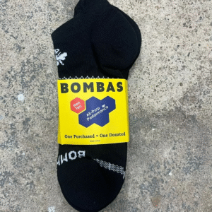 Bombas Men's Black Ankle Socks (White Honeycomb, XL) [3 PAIRS]