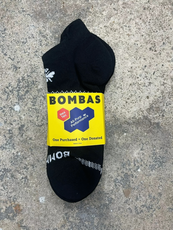 Bombas Men's Black Ankle Socks (White Honeycomb, XL) [3 PAIRS]